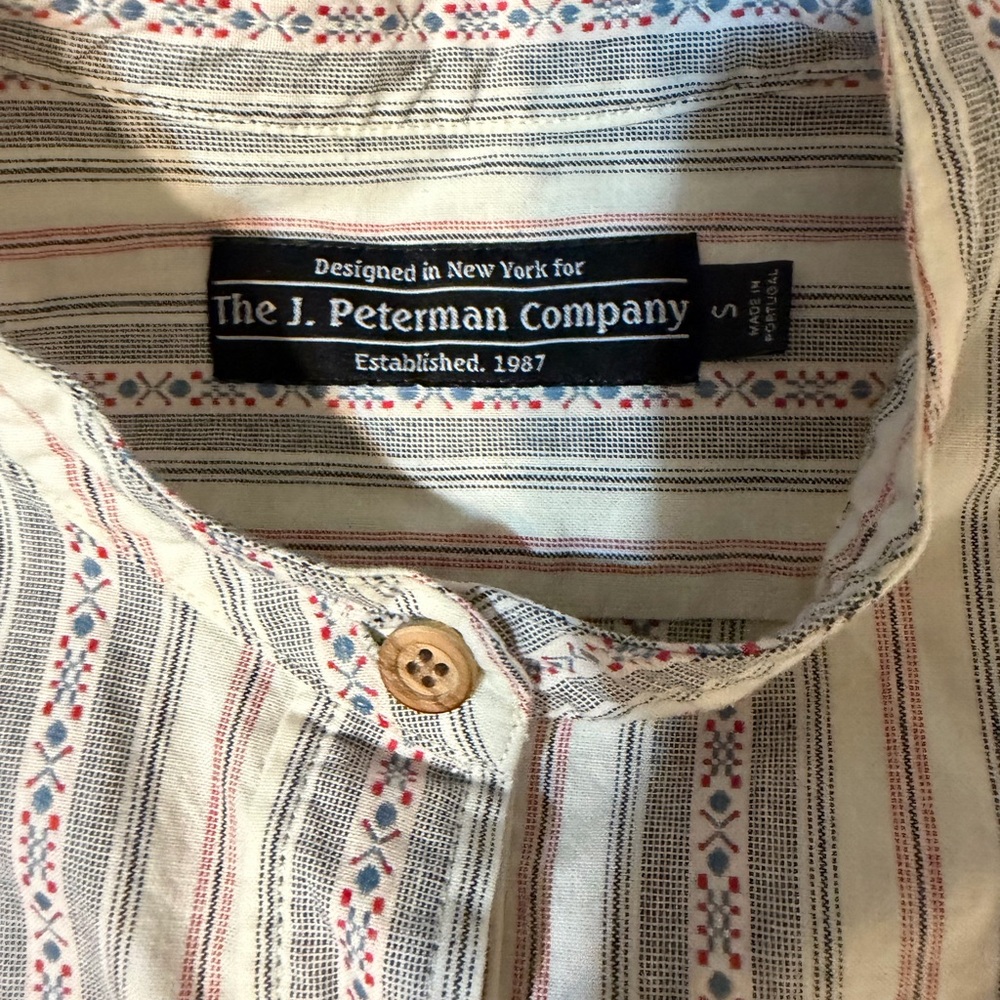 J. Peterman Multicolor Striped Button Down Shirt - image 3